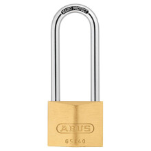 ABUS KA12640 65/40HB63 40mm Brass Padlock 60mm Long Shackle Keyed 6405