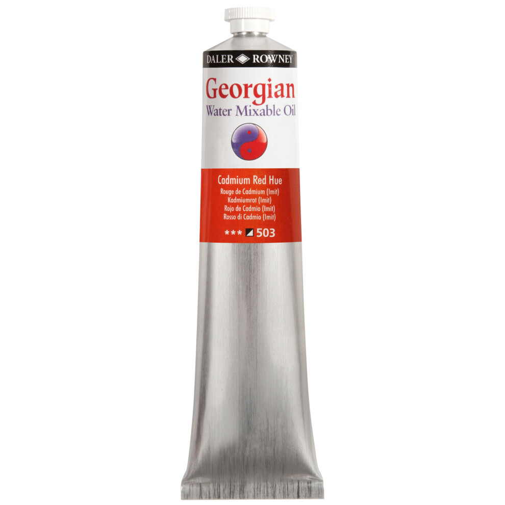 Daler-Rowney Georgian Watermixable Oil 119200503 200Ml Cadmium Hue Red