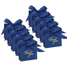 Individualized Gold Embossed Gift-Dark Blue With Blue