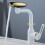 Robinet mécanique Flexible, conception tournante-Argent 1 5