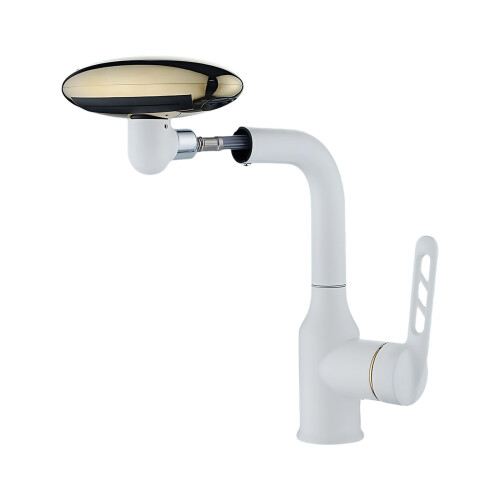 Extension de robinet tournant à 360 degrés, buse de-Blanc 3