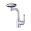 Robinet mécanique Flexible, conception tournante-Argent 1 1