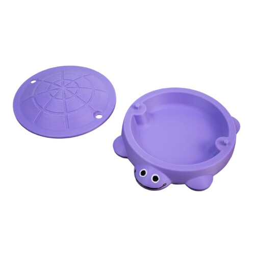 Easy Assembly Miniature Turtles Sandbox with Accessories-Purple