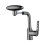 Flexible Faucet Regulator Component Regular Size Metal-Gray 3 1