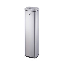 Cigarettes Butt Receptacle Hotel Lobby Smoke Extinguishing Column Outdoor Standing Receptacle Silver