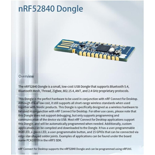 NRF52840Bluetooth Packet Capture Tool For Eval Wireless Module USB Dongle Bluetooth 5.0 2