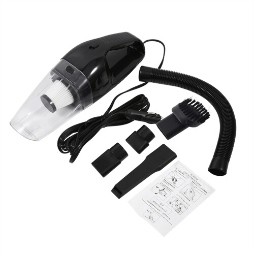 Αυτόματη ηλεκτρική σκούπα 12V, μαύρη, ισχυρή, εύκολη στον καθαρισμό, φορητή
