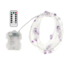 Meditation Protection Calming Stones, Natural Healing Decorative Crystals For Amethyst Crystal String Lights And Multicolor Dimmable Crystal Lights, 3
