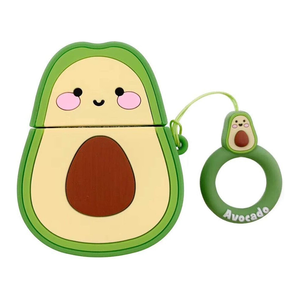 Avocado Airpod Case, Deluxe Silicone Material & Wireless Charging Support, Compatible Model For Apple Airpods 2 & 1, Ultra Dust-Proof, Shockproof & 9128293926270