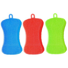 Multipurpose Silicone Sponge, Health Silicone Sponge For Unmatched Hygiene, Easy Cleaning Non-Stick Dishwashing Sponge Set, Flexible Durable 3 Pack