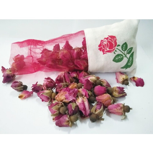 Blossoming Wellness: Αποξηραμένα μπουμπούκια τριαντάφυλλου, τσάι βοτάνων χωρίς καφεΐνη με 2