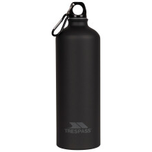 (EACH, Matt Black) Trespass Drinking Bottle 1L Stainless Steel Slurp