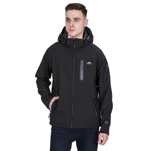 Trespass (XXL, Black) Trespass Mens Softshell Jacket Accelerato 1