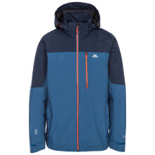 (L, Indigo) Trespass Mens Waterproof Jacket With Hood Tappin