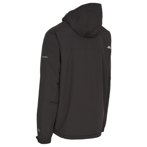Trespass (S, Black) Trespass Mens Waterproof Jacket With Hood Donelly 1