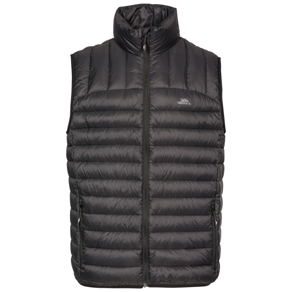 Trespass (L, Black) Mens Down Gilet Bodywarmer Hoppers