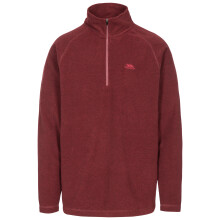 (S, Prune) Trespass Mens 1/2 Zip Fleece Pullover Keynote