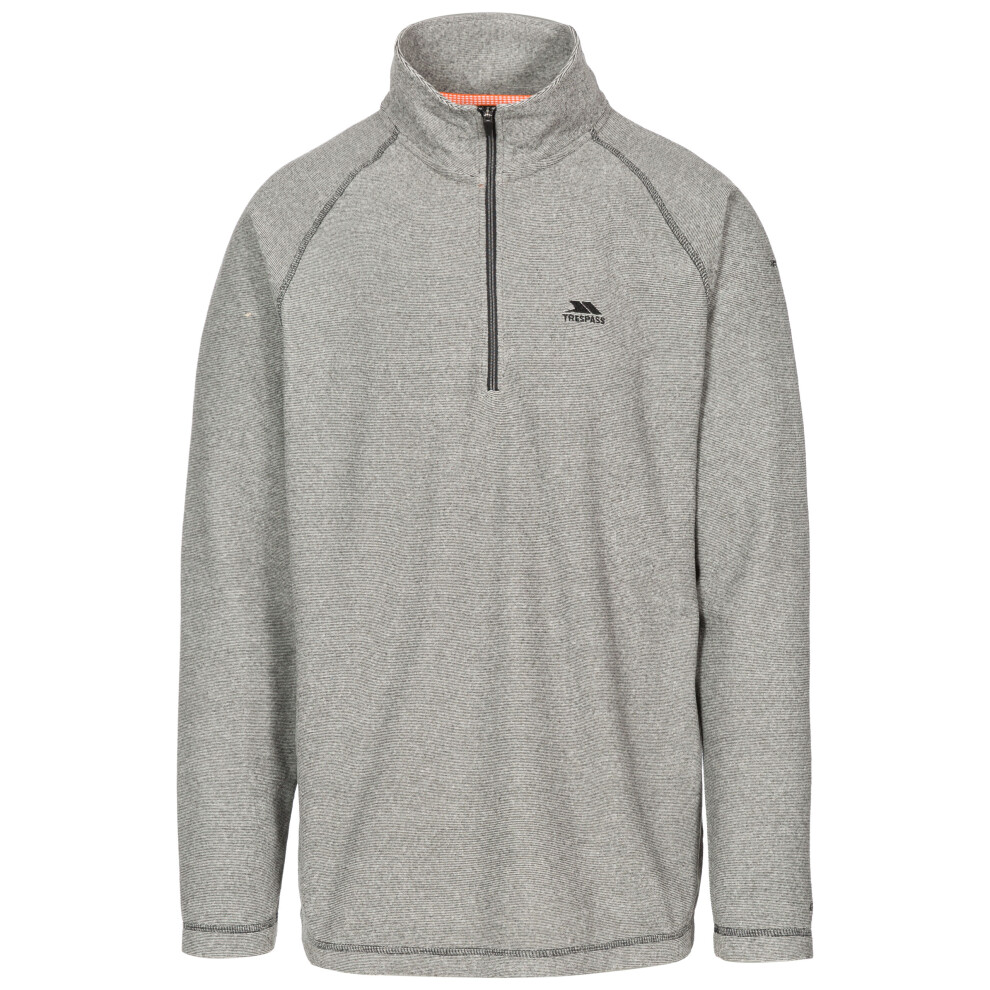 Trespass (L, ) Mens 1/2 Zip Fleece Pullover Keynote Black