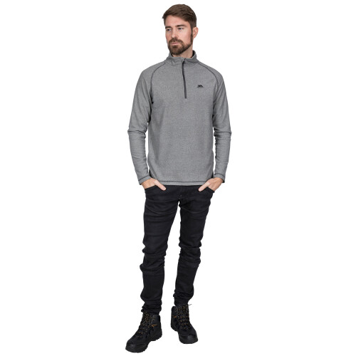 Trespass (L, Black) Trespass Mens 1/2 Zip Fleece Pullover Keynote 1
