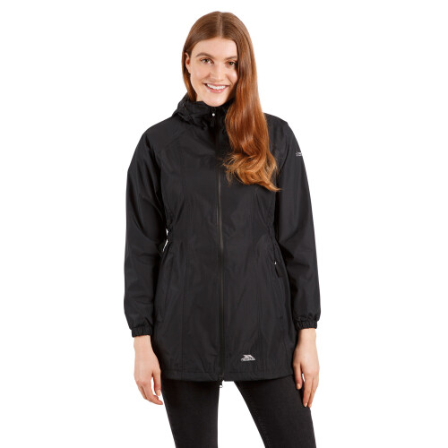 Trespass (14, Black) Trespass Womens Waterproof Jacket Daytrip 1