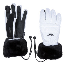 (14, White) Trespass Womens Ski Gloves Lightly Padded Yanki