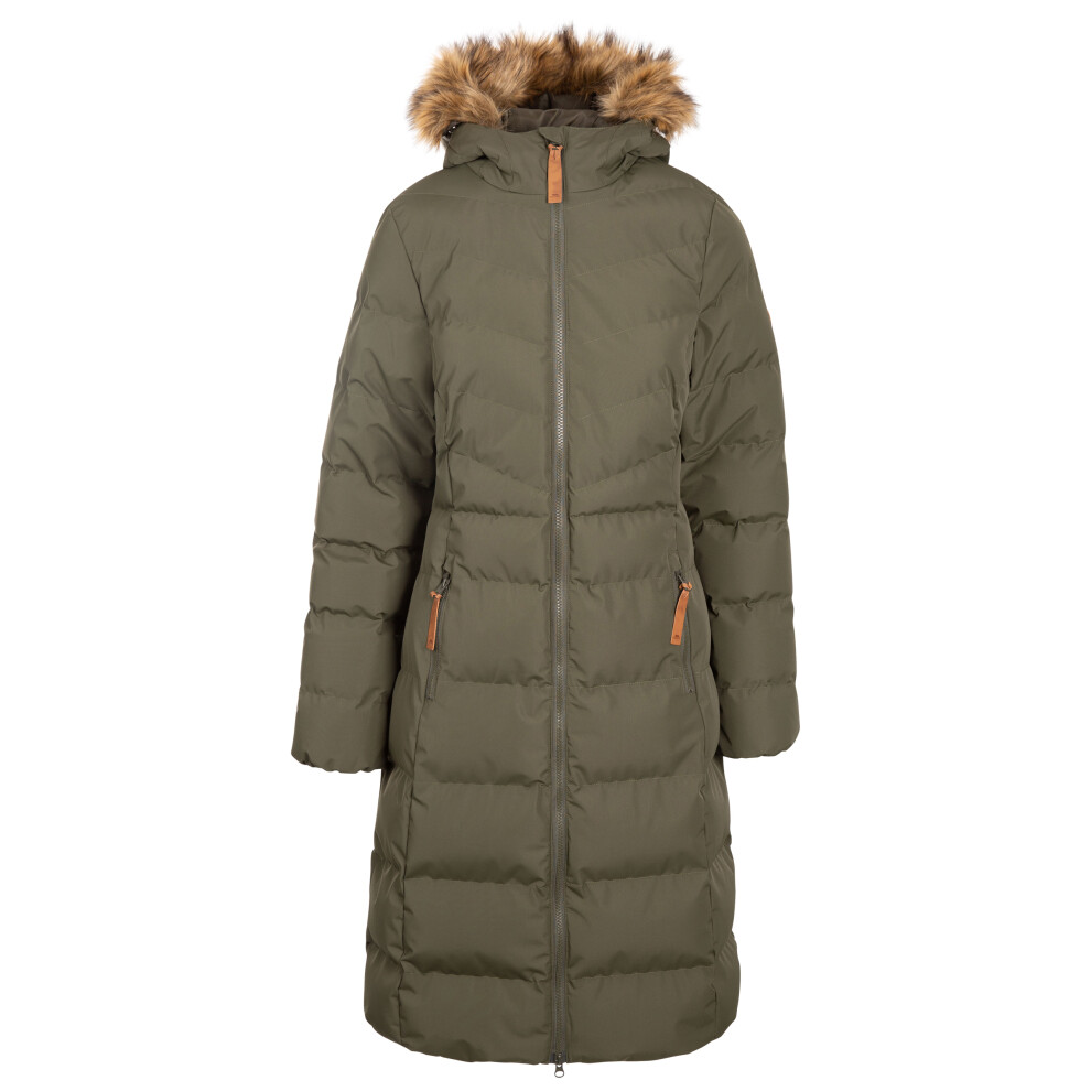 Trespass (14, Dark Vine) Womens Padded Jacket Longer Length Audrey