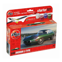 Airfix A55009 Jaguar E-Type Gift Set 1:43 Scale Model kit