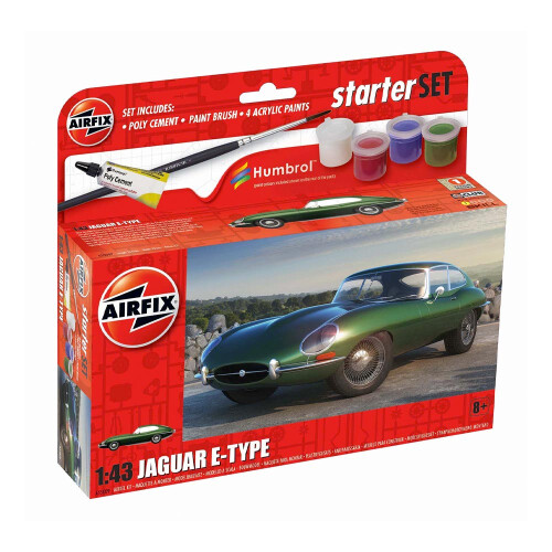 Airfix Airfix A55009 Jaguar E-Type Gift Set 1:43 Scale Model kit
