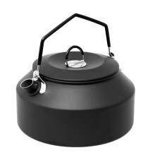 1.35L Portable Aluminum Alloy Travel Kettle, Coffee Maker, Outdoor, Hiking, Travel, Camping Equipment, Easy Installation, Simple to Use Ref: 1114