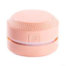 Rechargeable Mini Table Vacuum Cleaner Cordless Keyboard Desk Vacuum Pink For Car Home Office Suction Cleaning