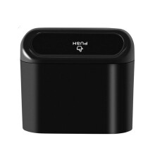 Car Trash Can With Lid For Opel Insignia, Vectra, Cascada Cabriolet, Cabriolet GT LeakProof Small Black Bin