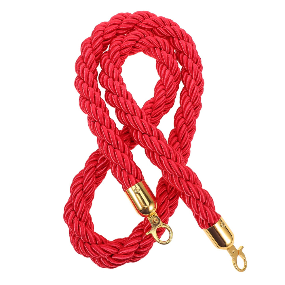 Queue Barrier Rope With Metal Hooks Support Rope For Events, Hotels, And Airports Long For Party And Event Management 9412369192912
