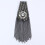 Multipurpose Metallic Shoulder Epaulettes Rhinestones-silver 6