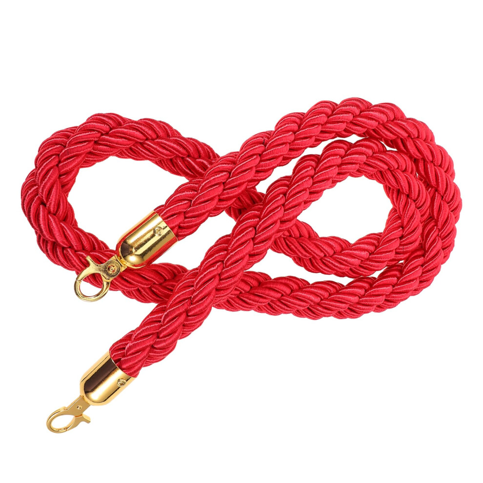 Queue Rope Jute With Metal Hook Support Rope For Barriers Crowd Control Rope For Hotels Airports Long And 9412369192967
