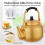 Tea kettle, aluminum pot for hiking, camping, tea maker 5
