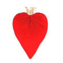 Pluche Hart Decoratief Sierkussen Liefde Hart Bed Kussen-Rood