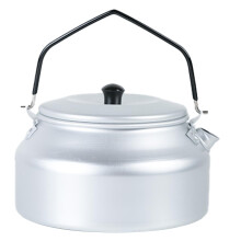 Portable aluminum coffee pot for camping, kettle, stove, pipes, teas, coffee pots, durable silver