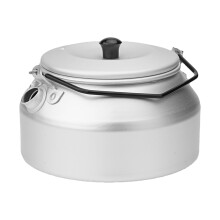 Camp Kettle, 1L Aluminium Alloy Boiling Water Kettle with Foldable Handle for Hiking