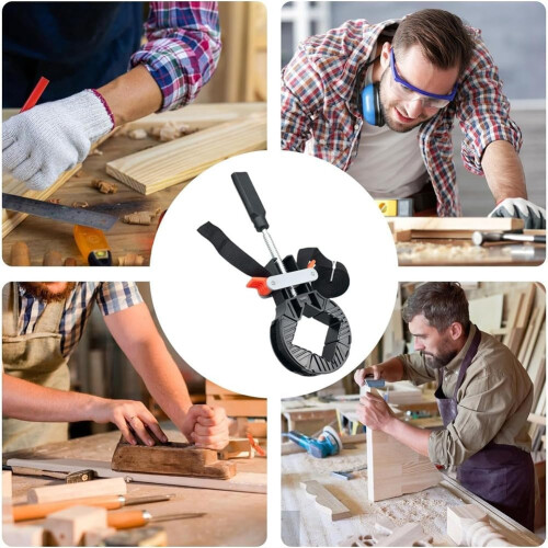 Woodworking Clamps Set with Quick Release Strap, Adjustable Length for Picture Frame Corner 1