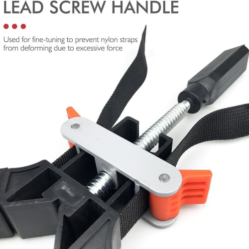 Woodworking Clamps Set with Quick Release Strap, Adjustable Length for Picture Frame Corner 2