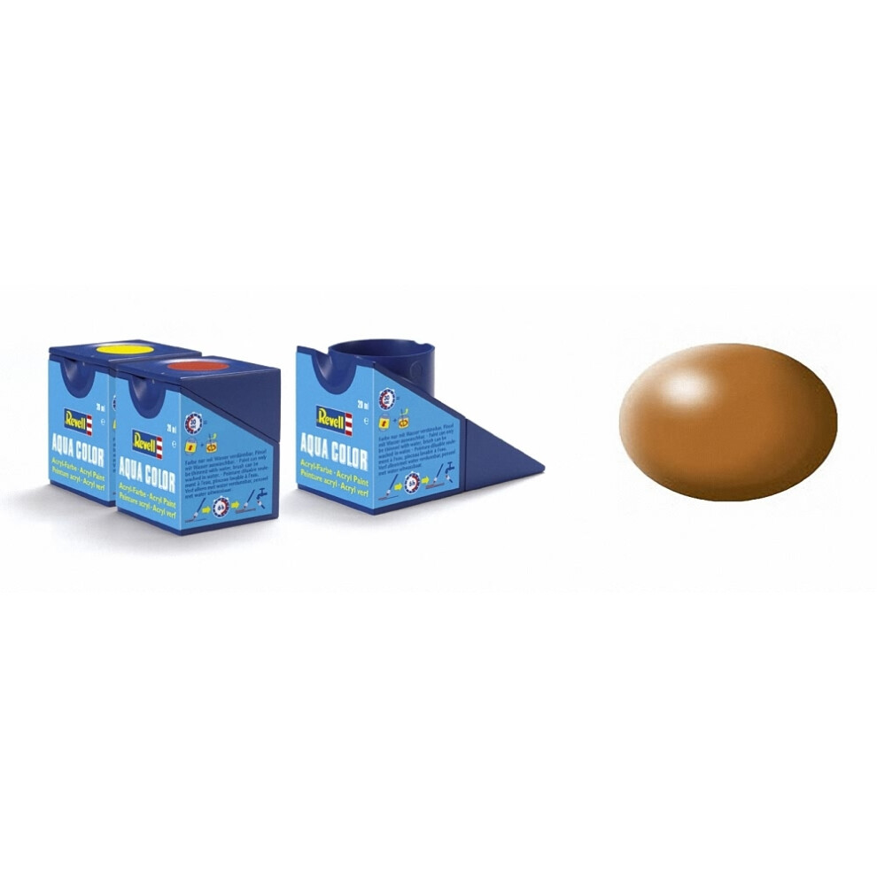 Revell 18ml Aqua Color Acrylic Paint (wood Brown Silkyy Finish) - Wood Model -  revell 18ml acrylic aqua wood brown model color paints 382 silk