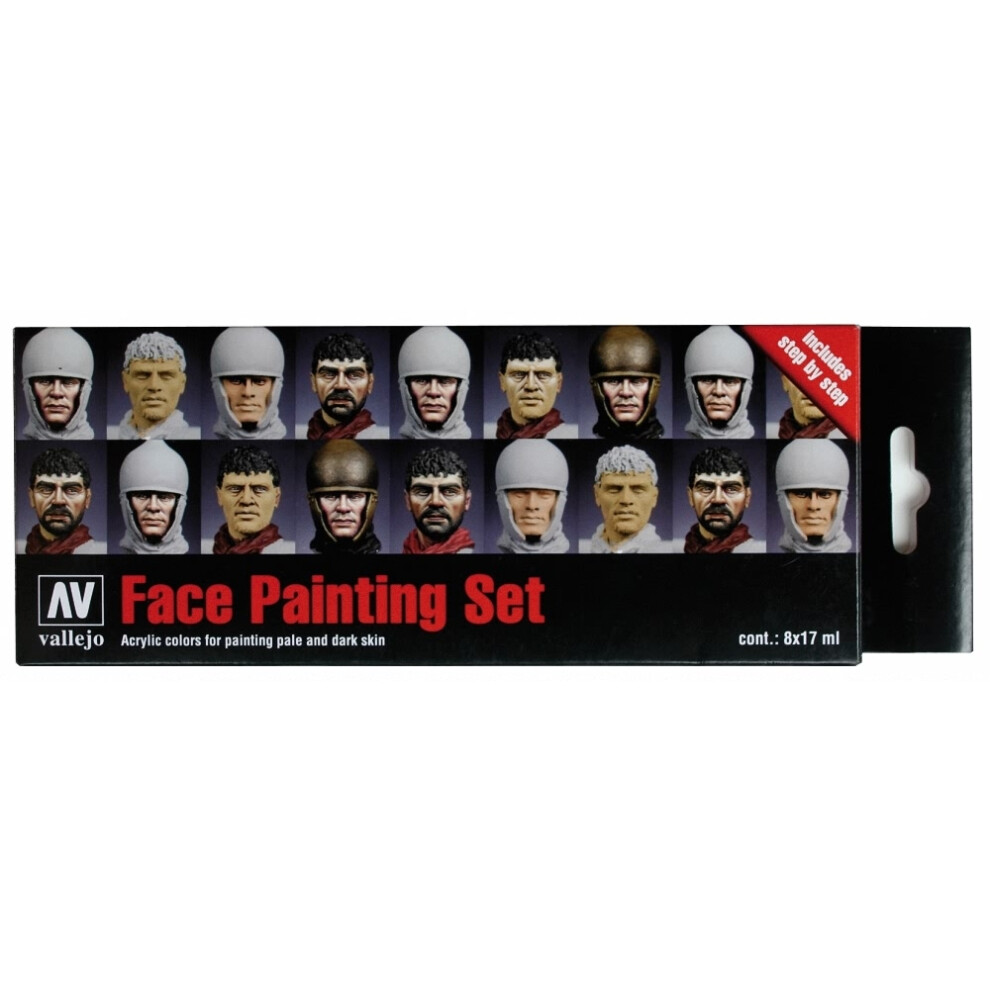 Val70119 - Av Vallejo Model Color Set - Faces Painting Set (x8)