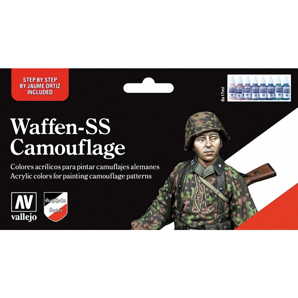 Val70180 - Av Vallejo Model Color Set - Waffen Ss Camouflage