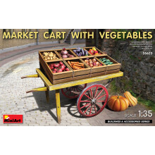 MIN35623 - Miniart 1:35 - Market Cart With Vegetables