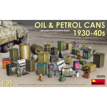 MIN35595 - Miniart 1:35 - Oil & Petrol Cans 1930-40s