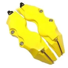 2 Pcs Yellow Aluminum Car Brake Caliper Covers for VW ID.3 20212023 Front and Rear Protectors
