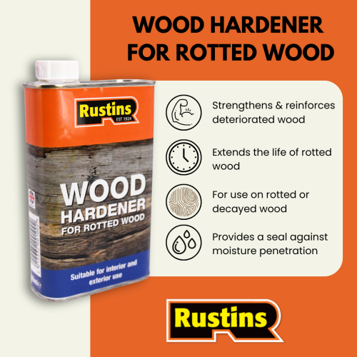 Rustins Rustins Wood Hardener for Rotted Wood 250ml 1