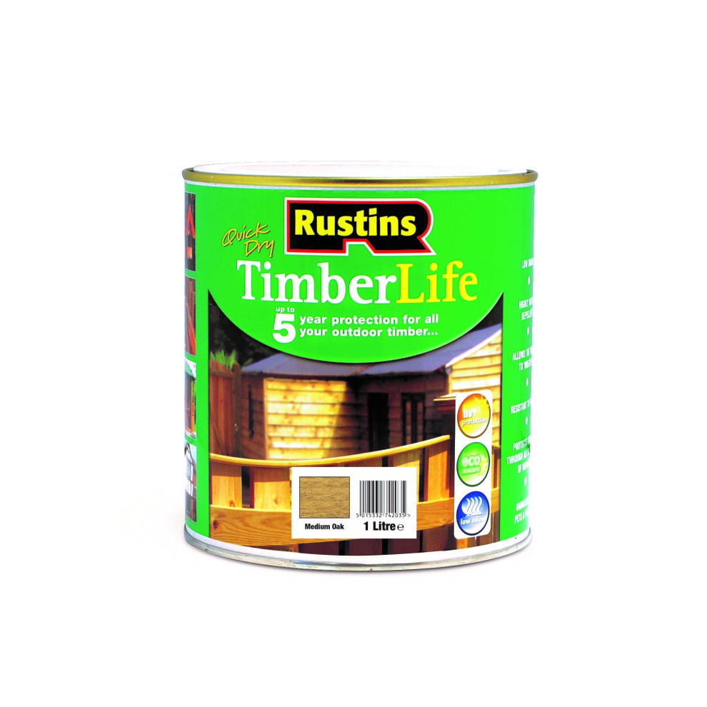 Rustins Tlmo1000 1L Timberlife Medium Oak