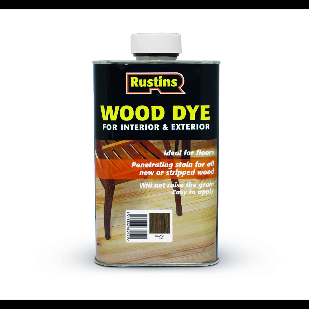 Rustins WDWA1000 Wood Dye Walnut 1 Litre