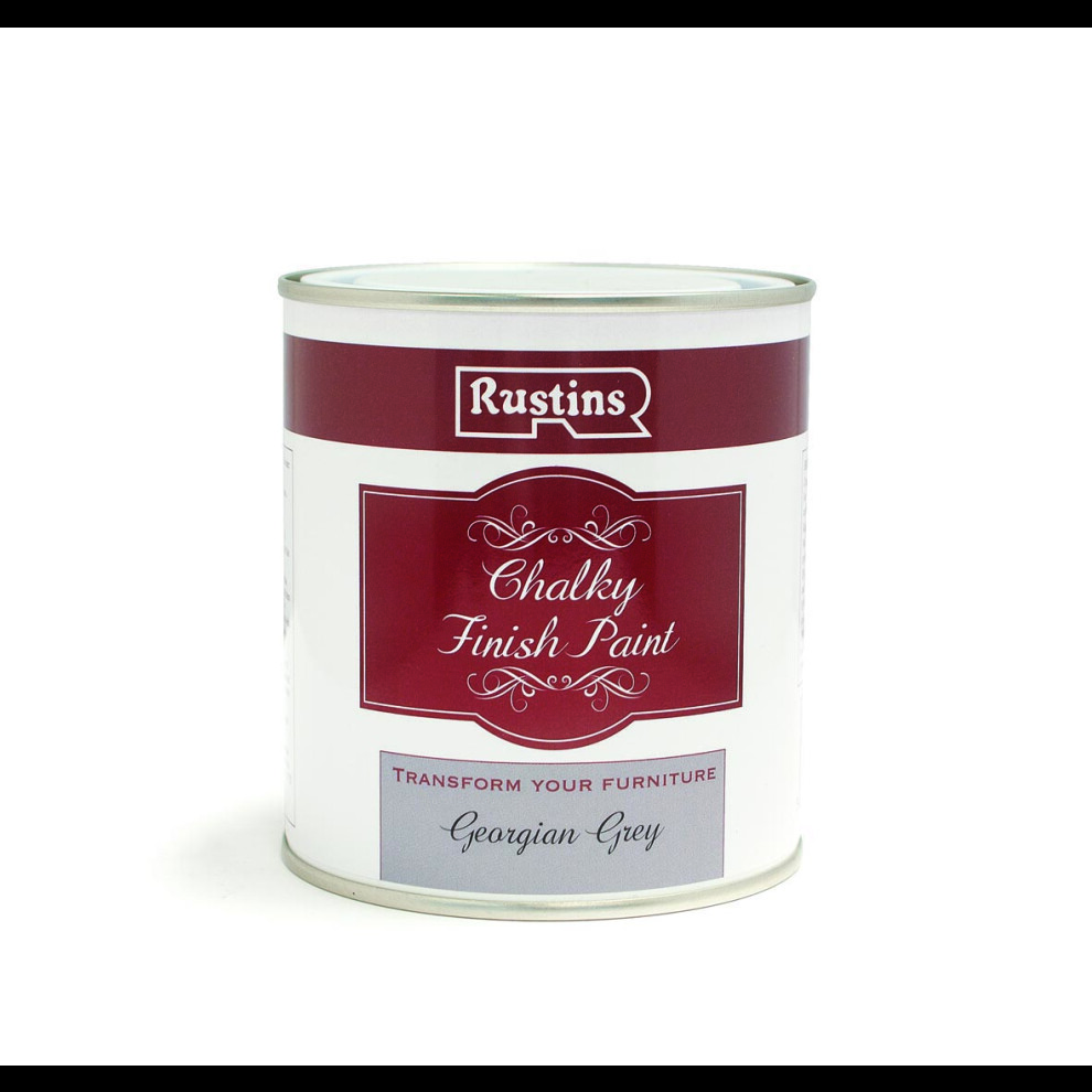 Rustins CHAPG250 Chalky Finish Paint Georgian Grey 250ml